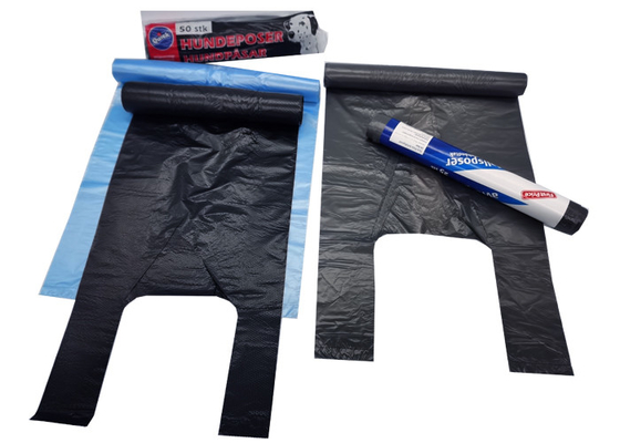 22 Inches Recyclable Reusable Bags Plastic Vest Carrier Bags Bottom Heat Seal