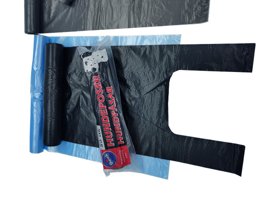 22 Inches Recyclable Reusable Bags Plastic Vest Carrier Bags Bottom Heat Seal