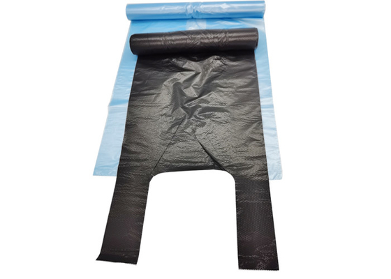 22 Inches Recyclable Reusable Bags Plastic Vest Carrier Bags Bottom Heat Seal