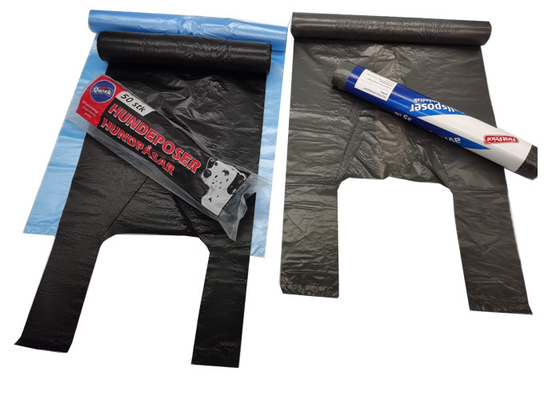 22 Inches Recyclable Reusable Bags Plastic Vest Carrier Bags Bottom Heat Seal
